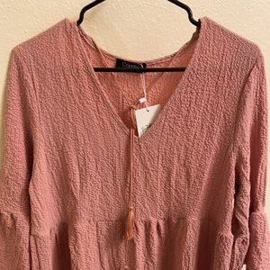 Pink midi dress. Size small